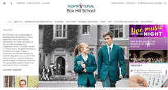 Desktop Screenshot of boxhillschool.com