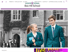 Tablet Screenshot of boxhillschool.com